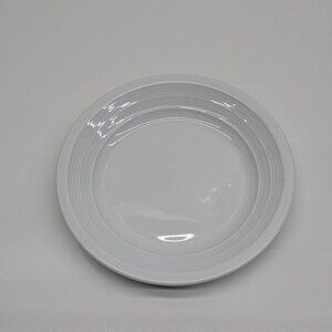 Syracuse China Lunar White 6 3/8" Galileo Plate Ribbed Edge